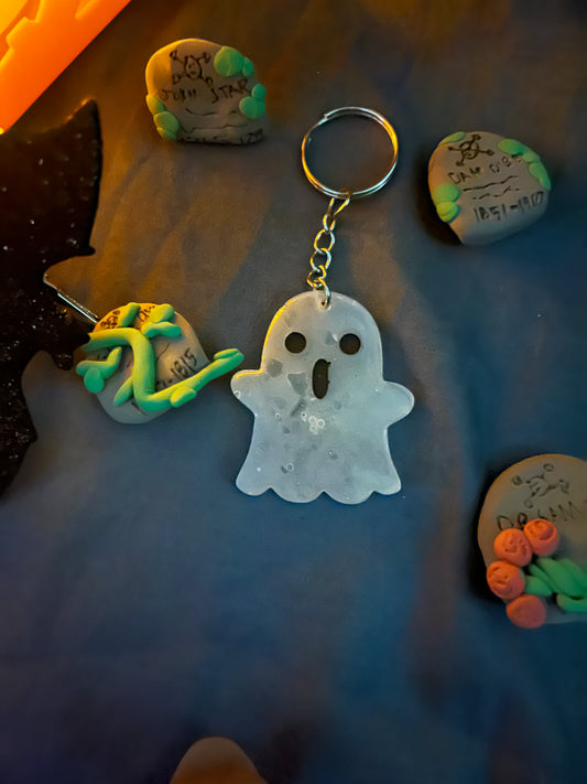 Ghost with arm keychain