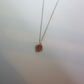 Pink seaglass necklace