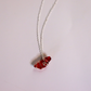 Red seaglass necklace