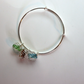 Blue, Brown, and Green cage bracelet