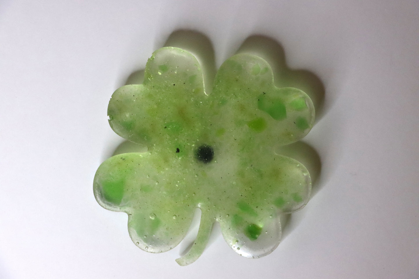 Green Seaglass Four Leaf Clover Magnet