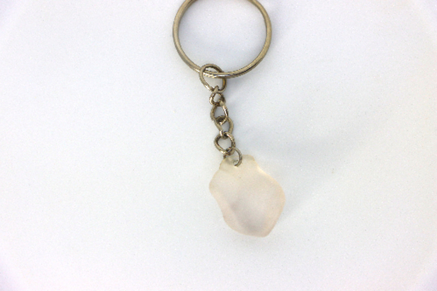 Simple White Keychain