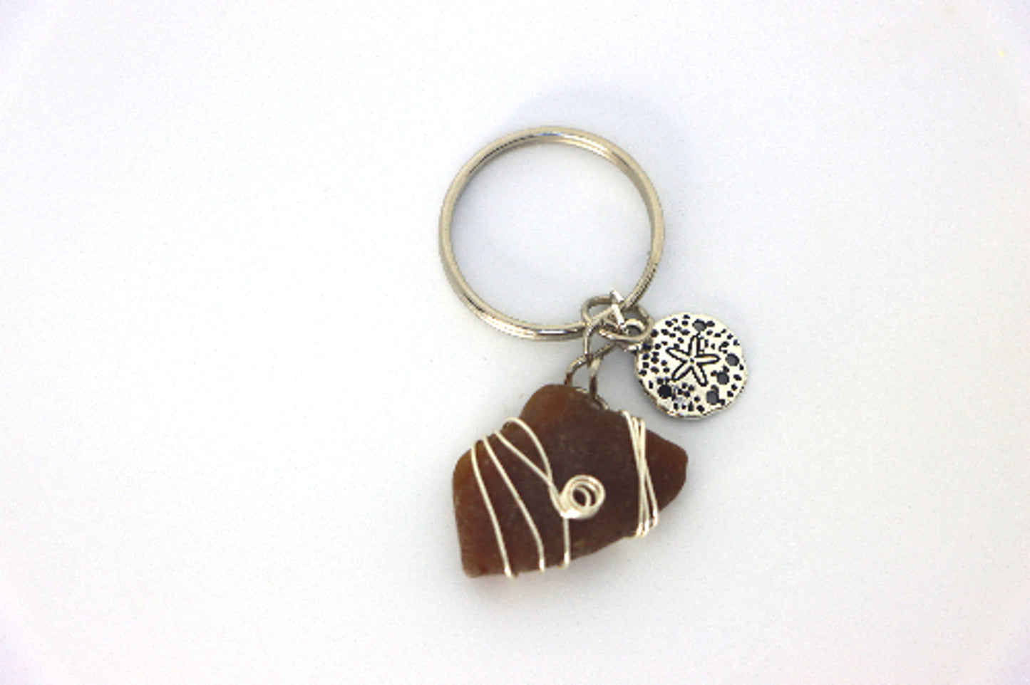 Brown Seashell Keychain