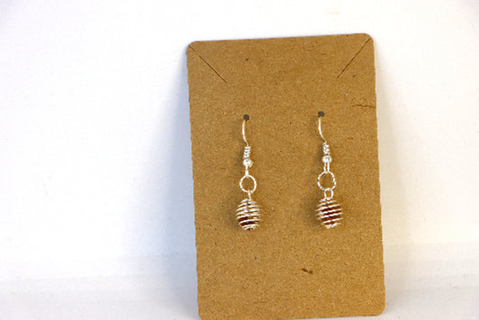 Brown Cage Earrings