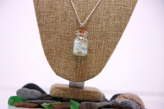 Bottle Seaglass Necklace